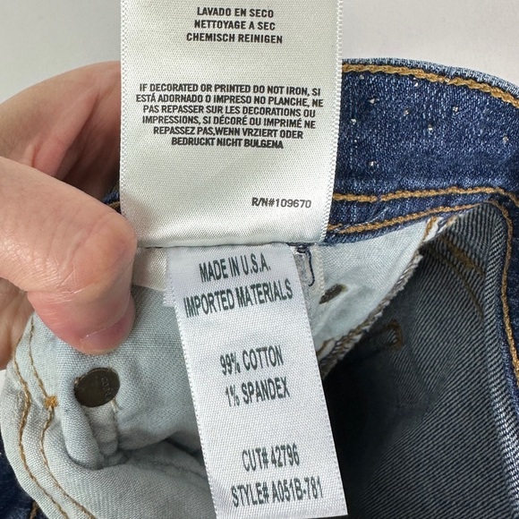 Agolde Revolve Studded Hi Rise Skinny Jean Size 31 Roxanne Kansas City High Rise - Picture 10 of 16